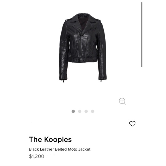The Kooples Black Leather Jacket - Picture 2 of 12